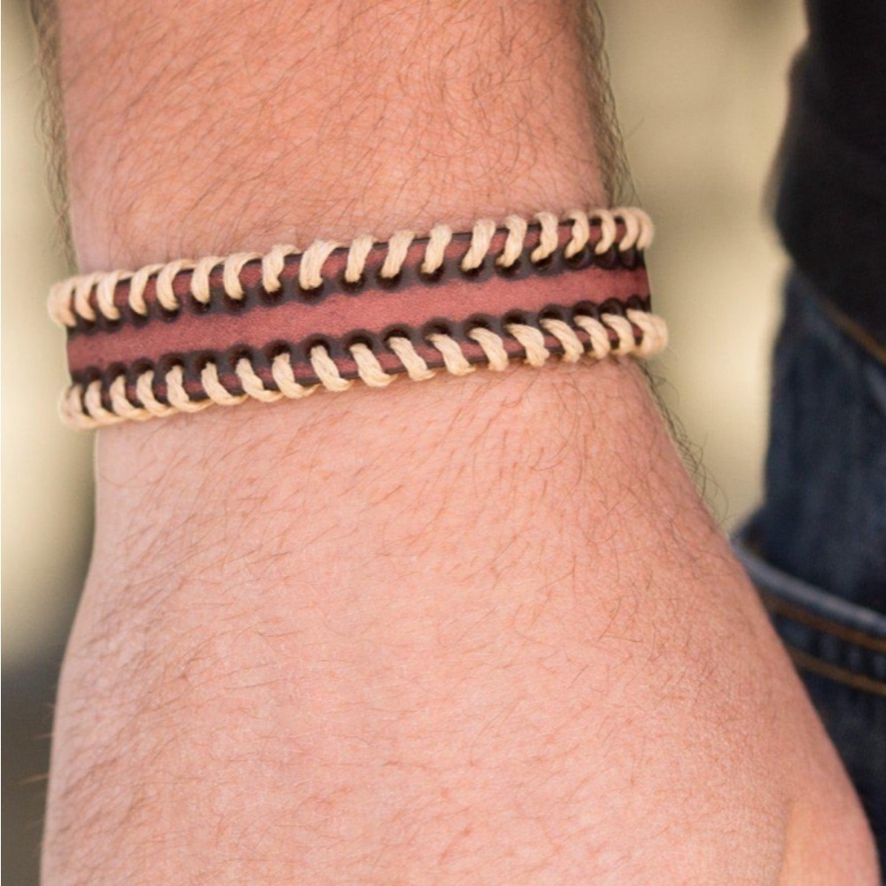 Men’s Rustic Multi Woven Leathers & Earthy Braided Twine Bracelets Set of 2 NEW
